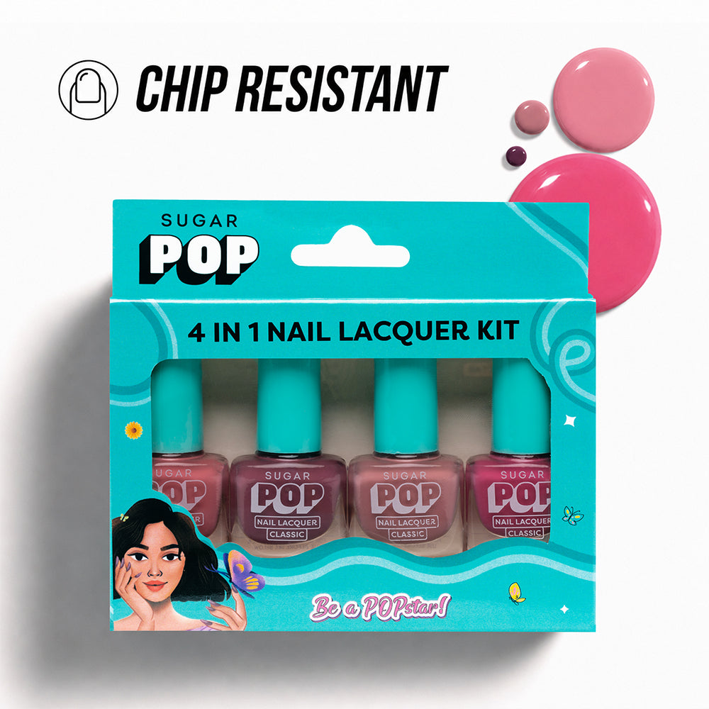 4 in 1 Nail Lacquer Kit 01 Nude Nectar