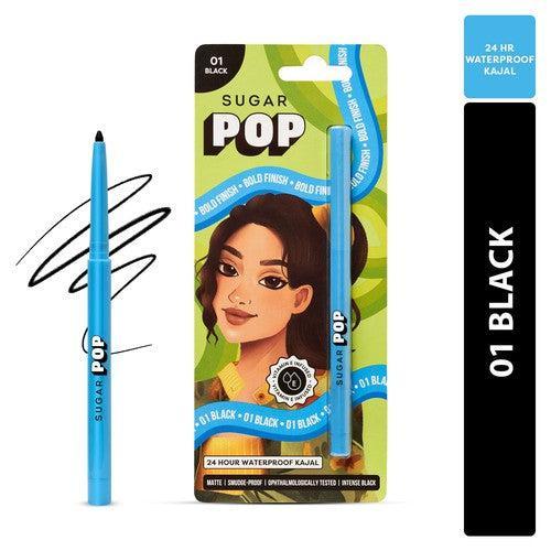 24 Hour Waterproof Kajal - 01 Black (Kit)