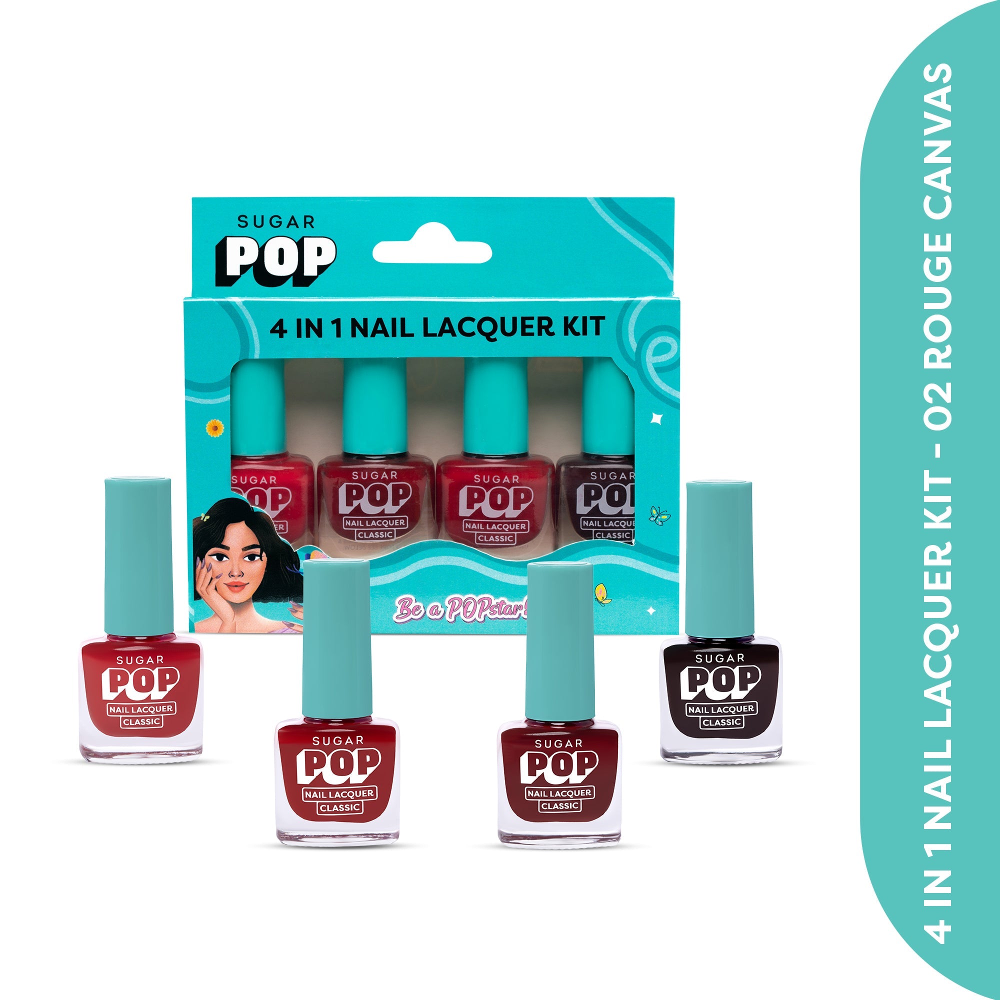 4 in 1 Nail Lacquer Kit - 01 Nude Nectar