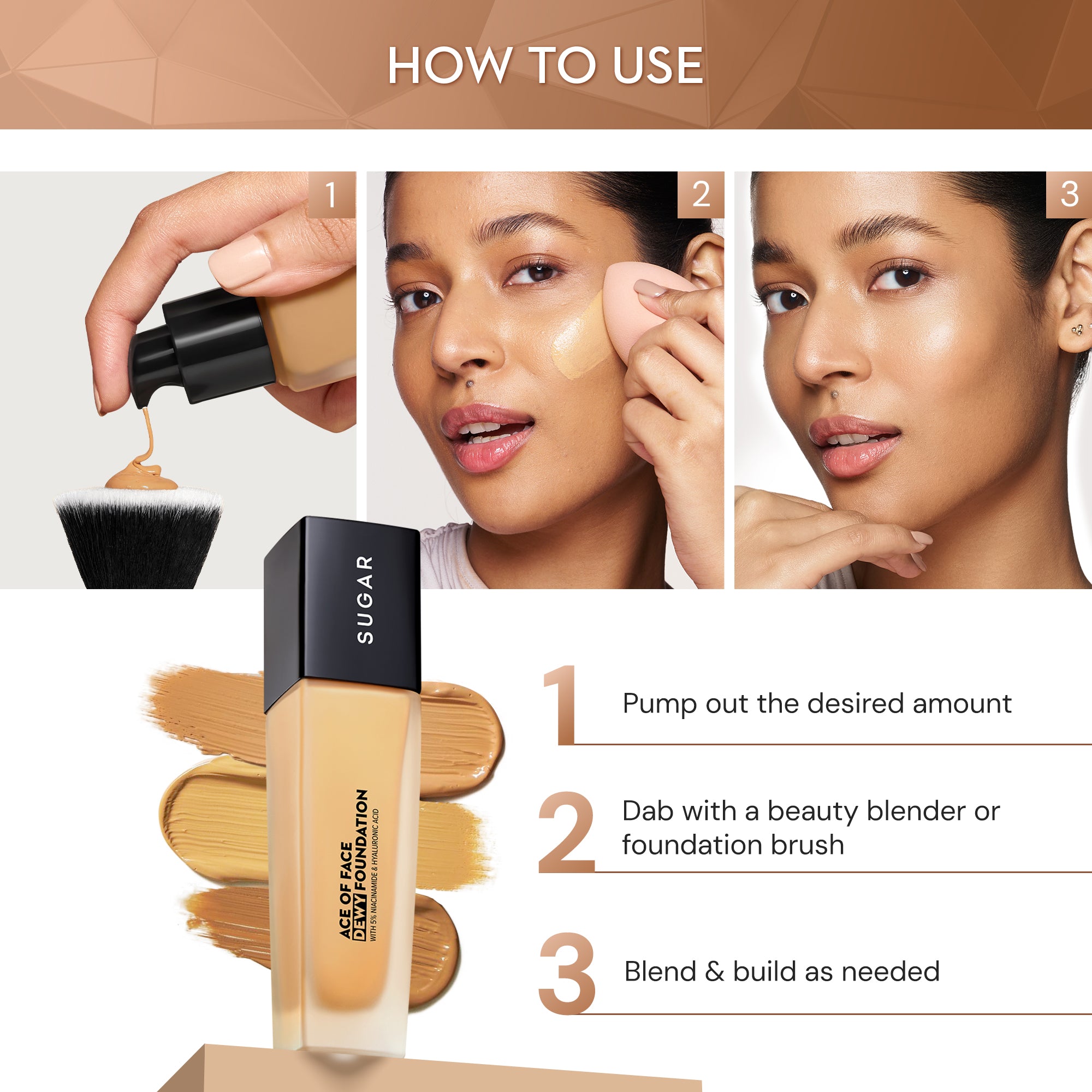 Ace of Face Dewy Foundation (KIT)