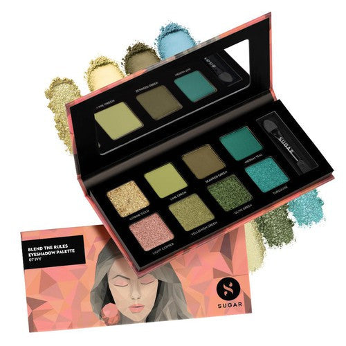 Blend The Rules Eyeshadow Palette - 07 Ivy (Enchanting Emeralds) (Bonus)