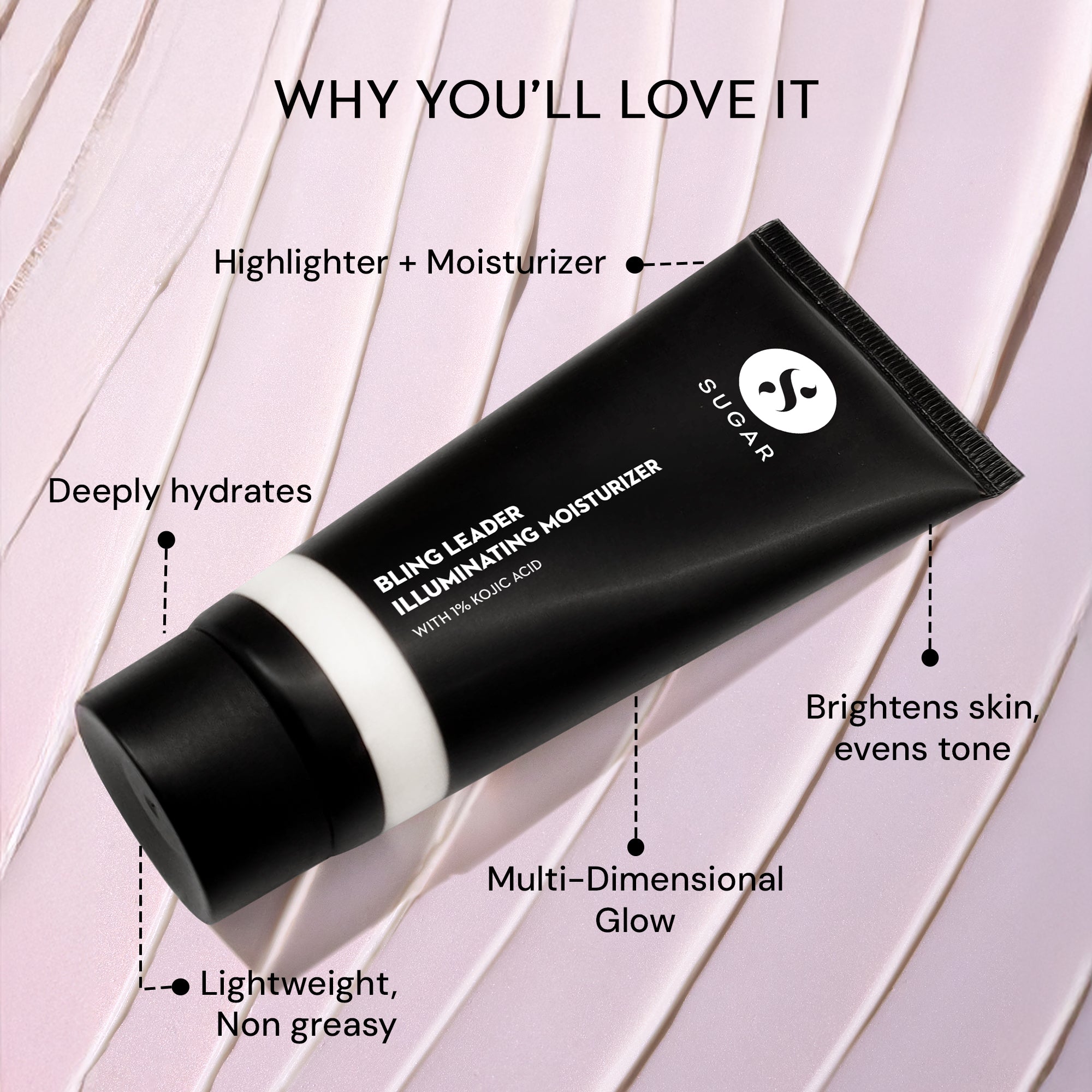 Bling Leader Illuminating Moisturizer with 1% Kojic Acid