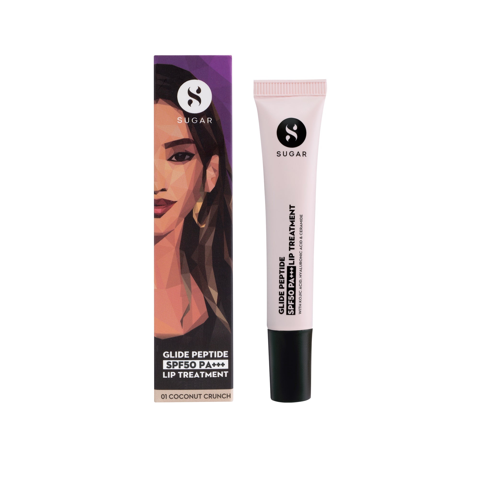 Glide Peptide SPF50 PA+++ Lip Treatment 01 Coconut Crunch