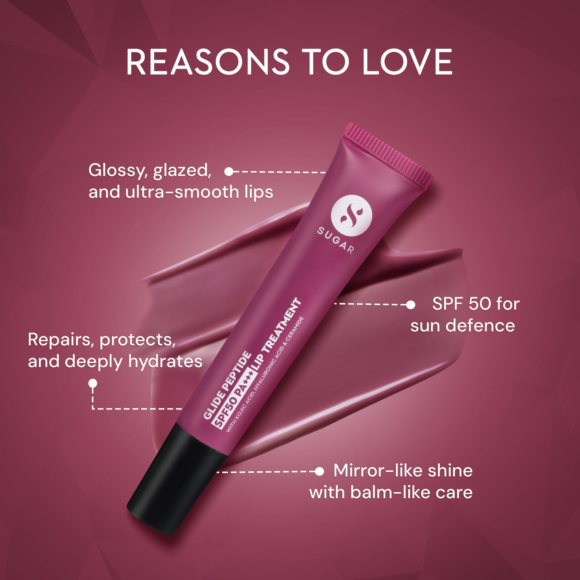 Glide Peptide SPF50 PA+++ Lip Treatment 03 Berry Blast