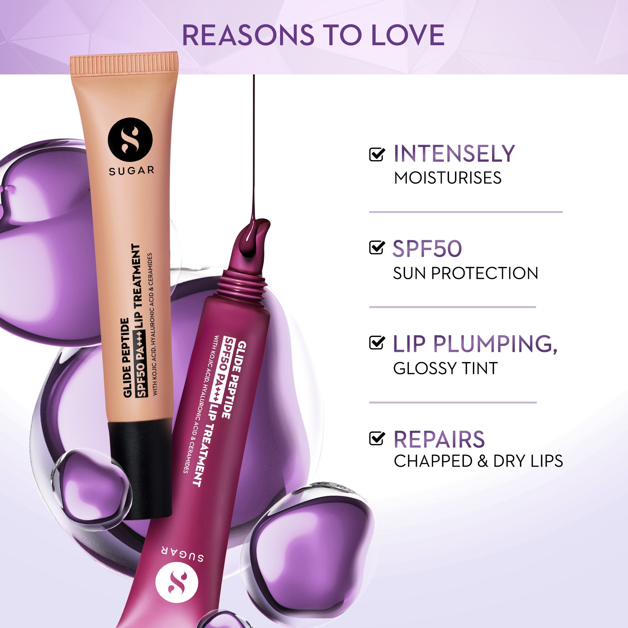 Glide Peptide SPF50 PA+++ Lip Treatment