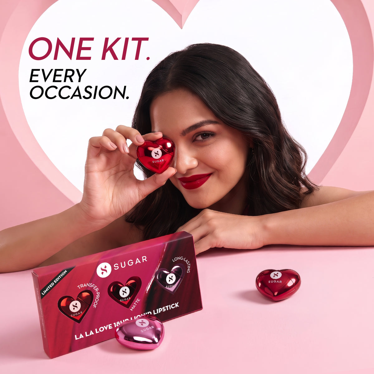 La La Love 18HR Liquid Lipstick Set (Pack Of 3)