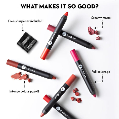 Matte As Hell Crayon Lipstick - 08 Jackie Brown (Reddish Brown)