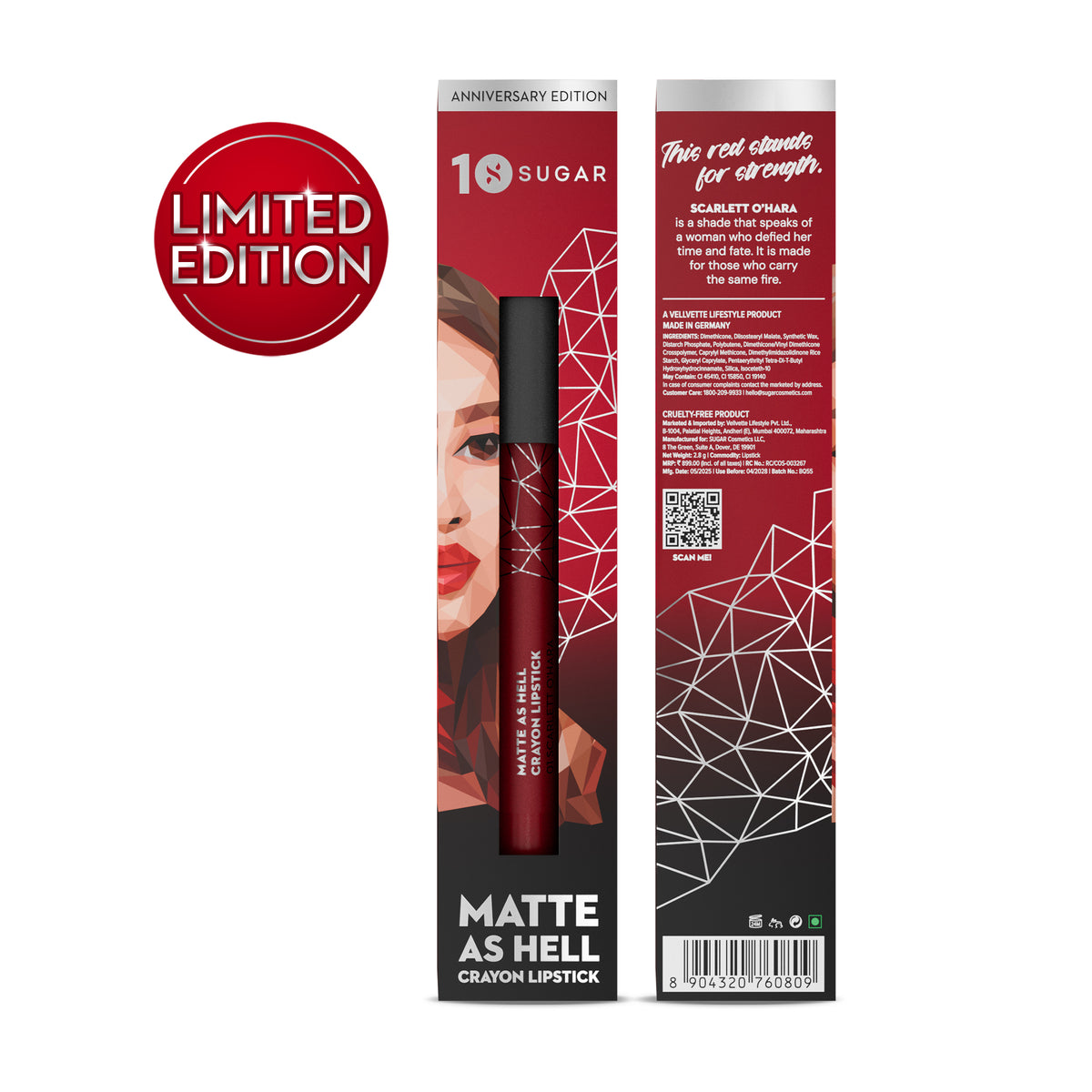 Matte As Hell Crayon Lipstick (Anniversary Edition) (Kit)