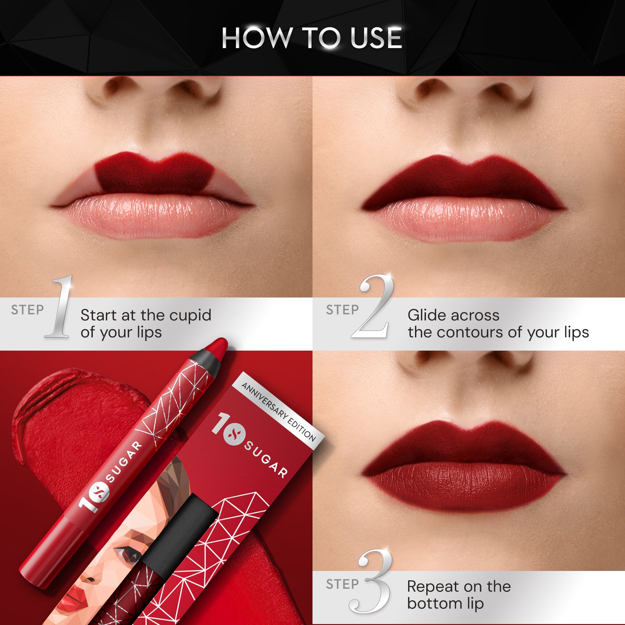 Matte As Hell Crayon Lipstick (Anniversary Edition) (Kit)