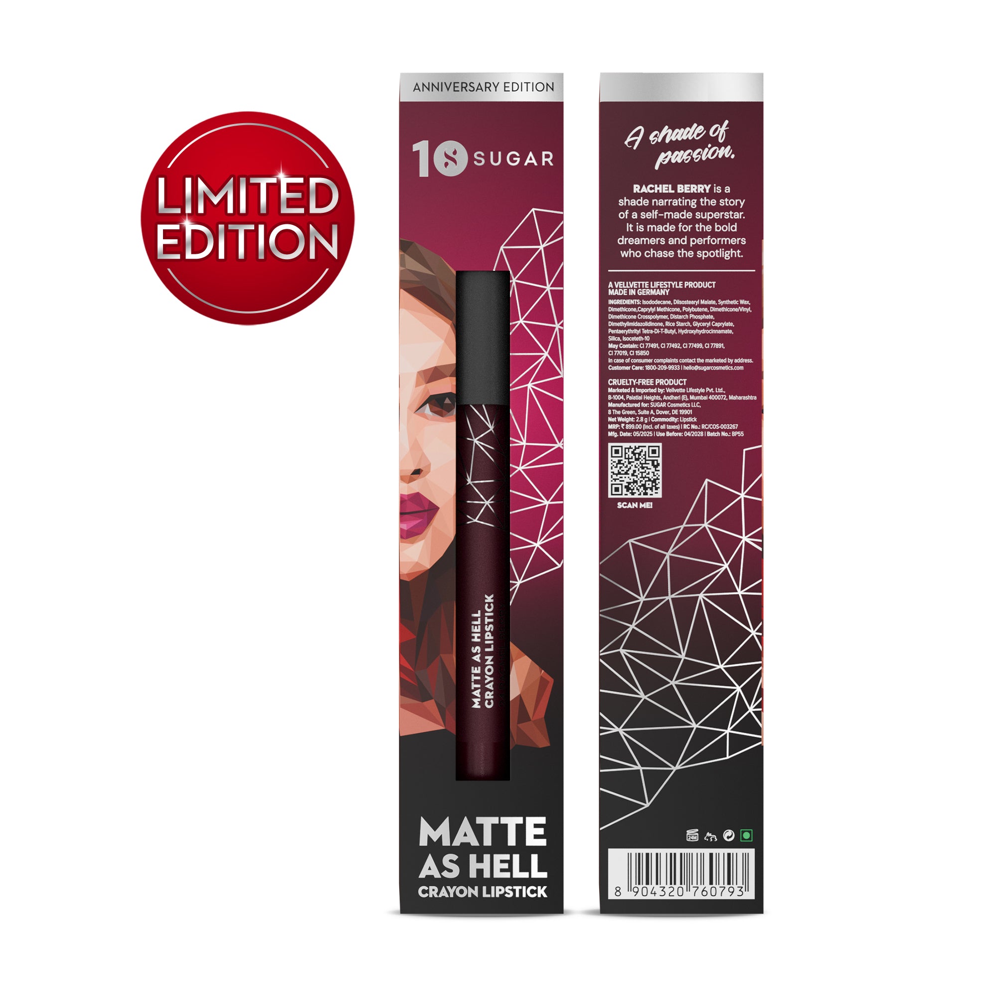 Matte As Hell Crayon Lipstick (Anniversary Edition)