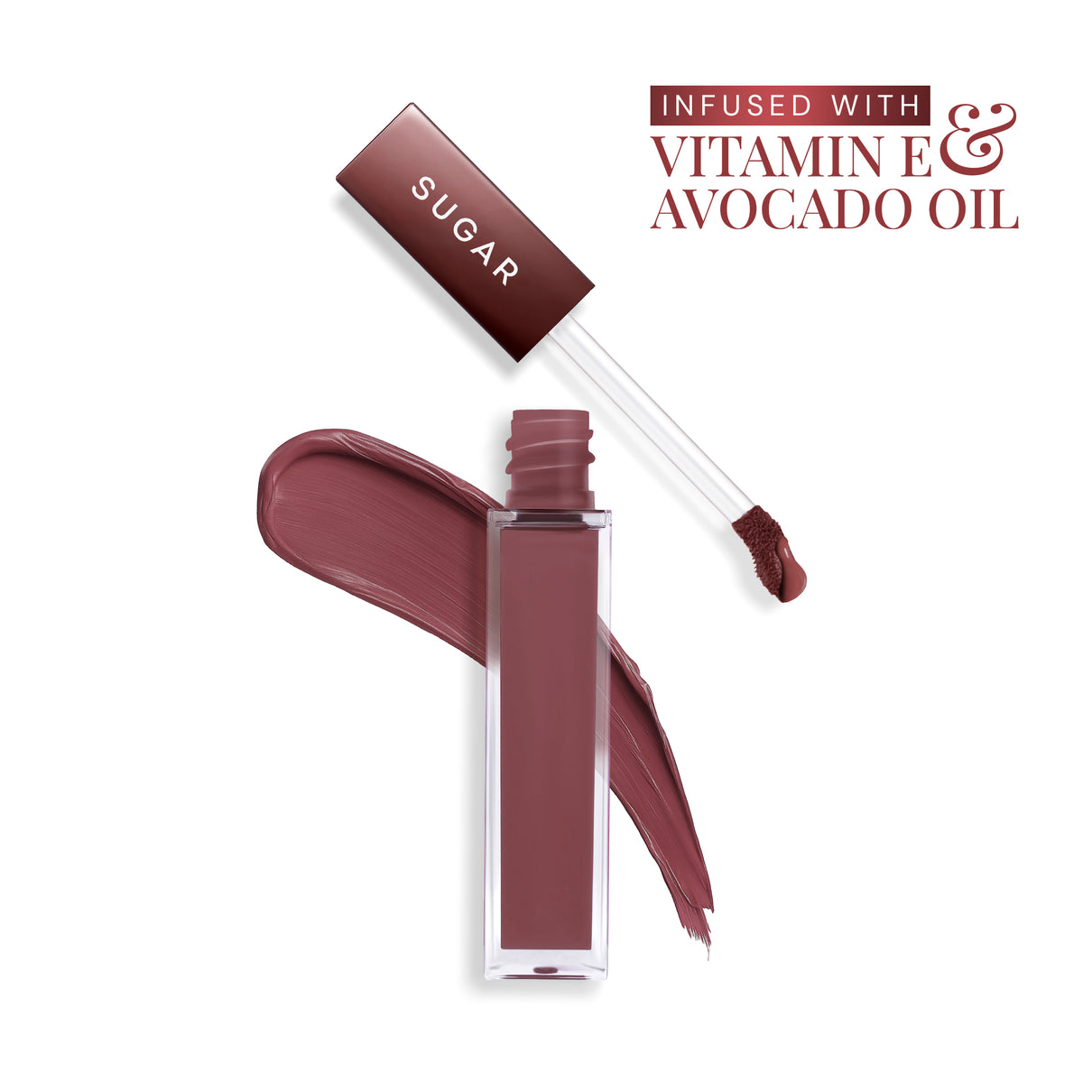 SUGAR Mettle Liquid Lipstick in 07 Bellatrix (Mauve pink with brown undertones)