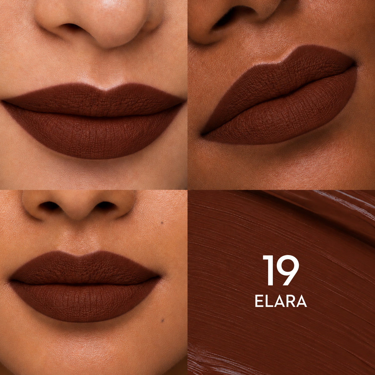 Lips wearing SUGAR Mettle Liquid Lipstick in 19 Elara