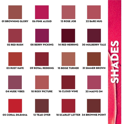 Nothing Else Matter Longwear Lipstick - 04 Nude Vibes(Mauve Nude)