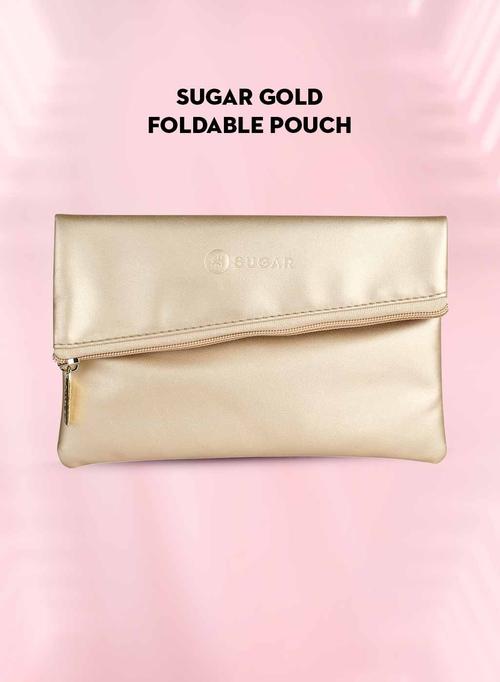SUGAR FOLDABLE POUCH GOLD