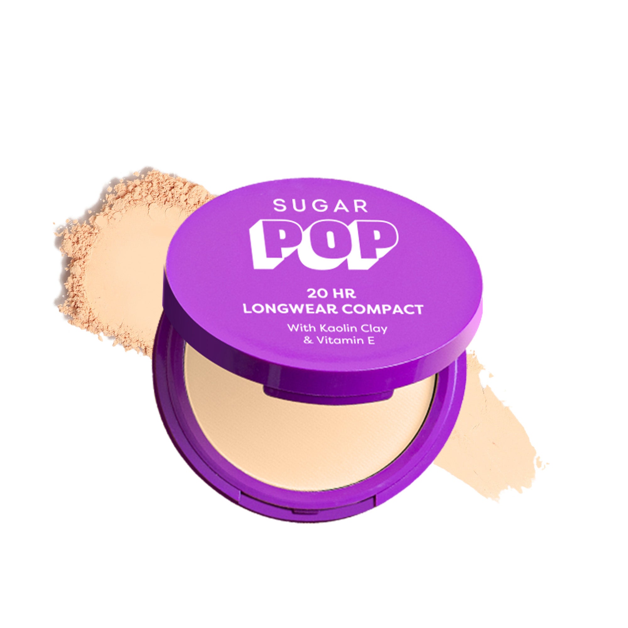 SUGAR POP 20 HR Longwear compact with Kaolin Clay and Vitamin E