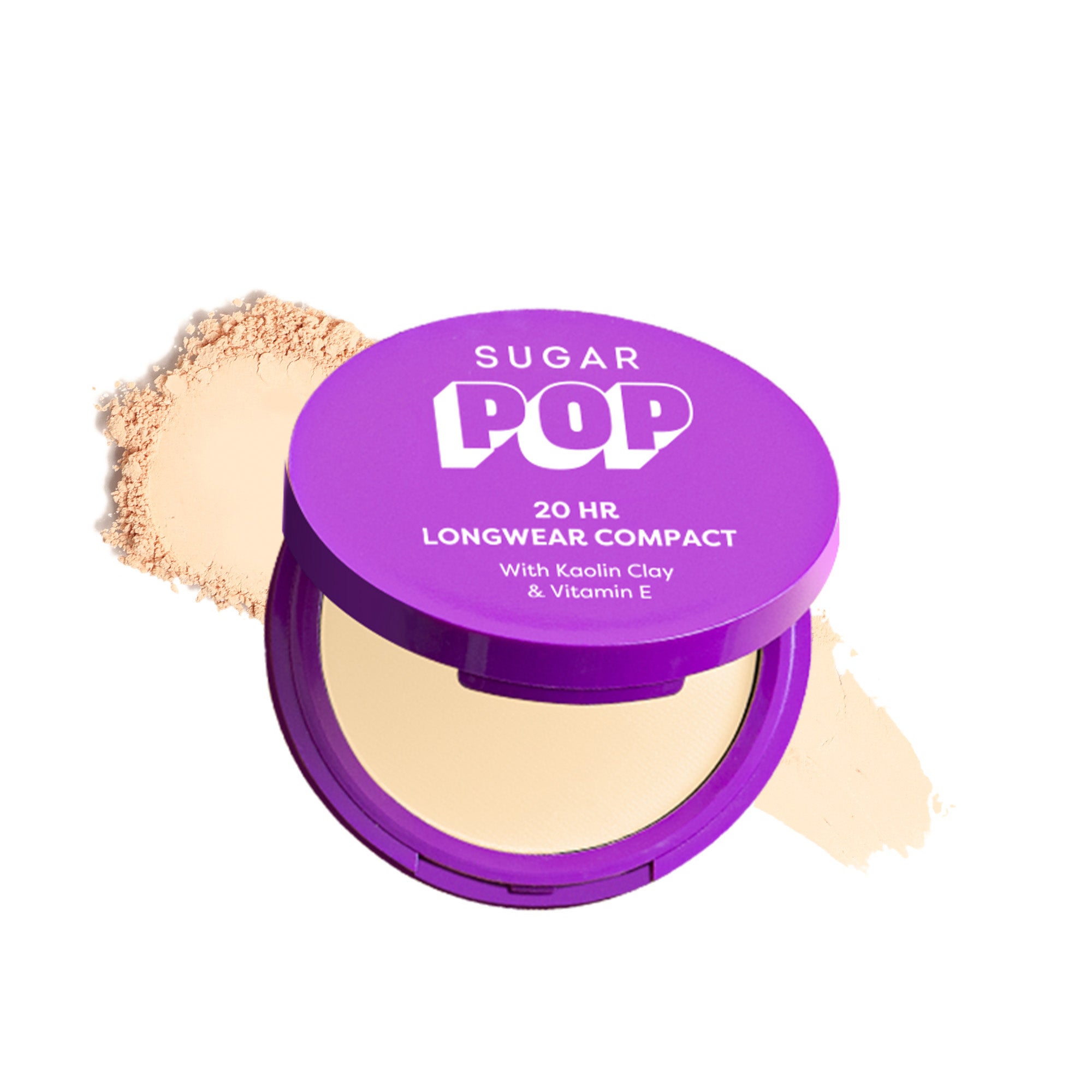 SUGAR POP 20 HR Longwear compact with Kaolin Clay and Vitamin E (Kit)