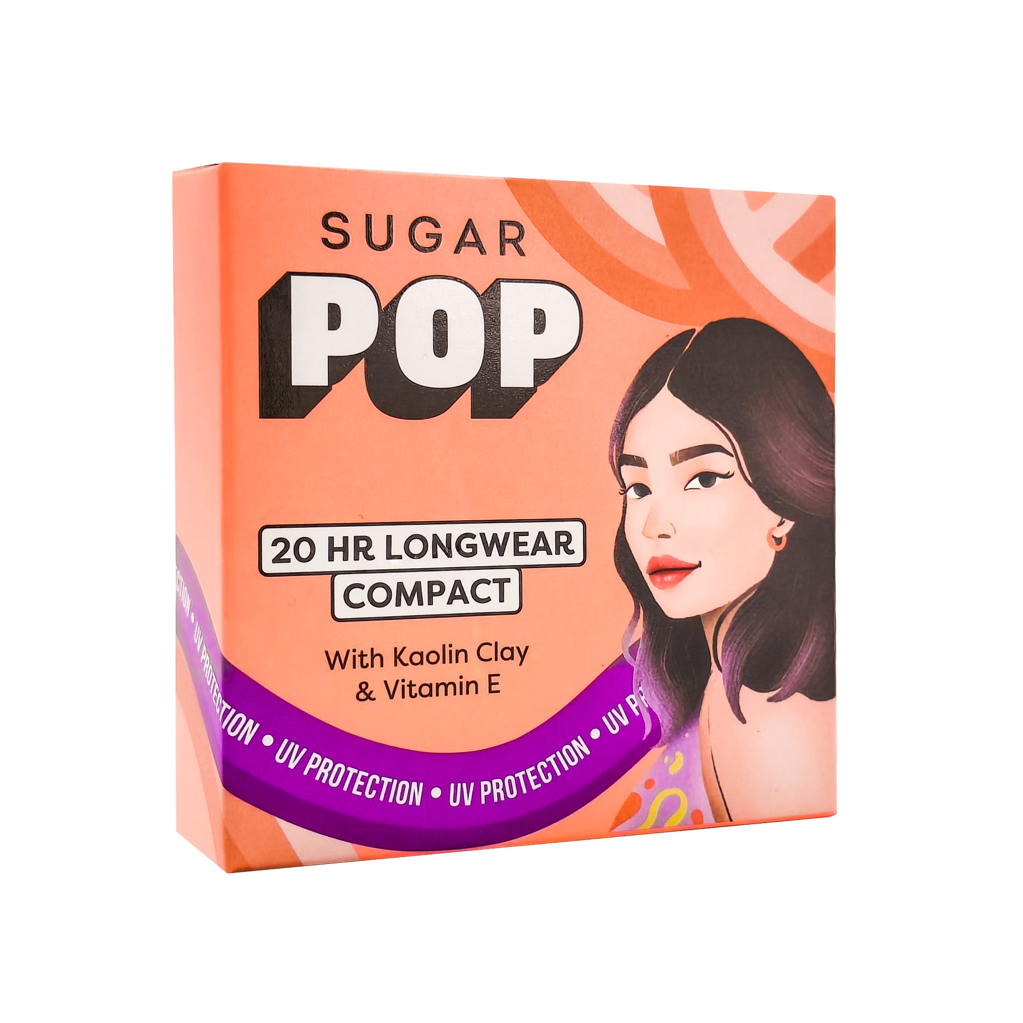 SUGAR POP 20 HR Longwear compact with Kaolin Clay and Vitamin E (Kit)