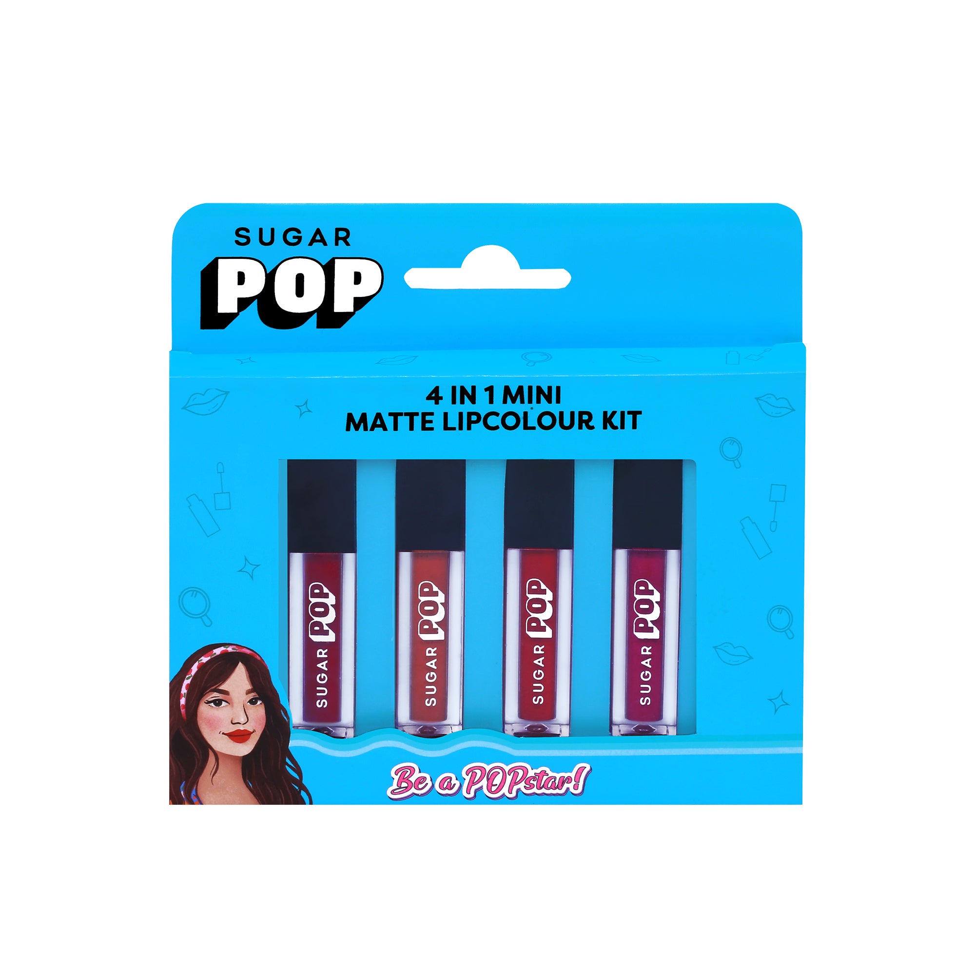 SUGAR POP 4 in 1 Mini Matte Lipcolor Kit - 01 Cult Classics