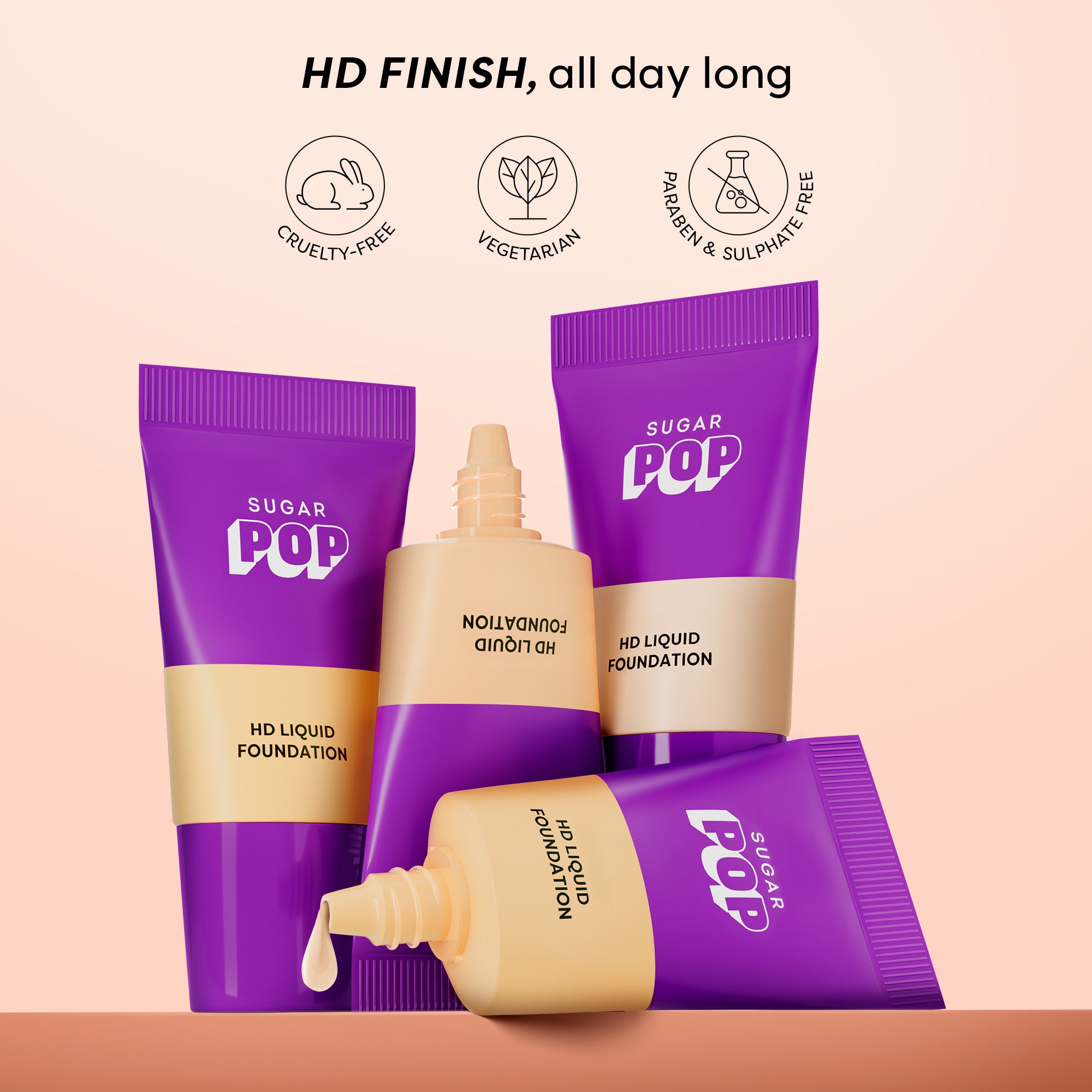 SUGAR POP HD Liquid Foundation (Kit)