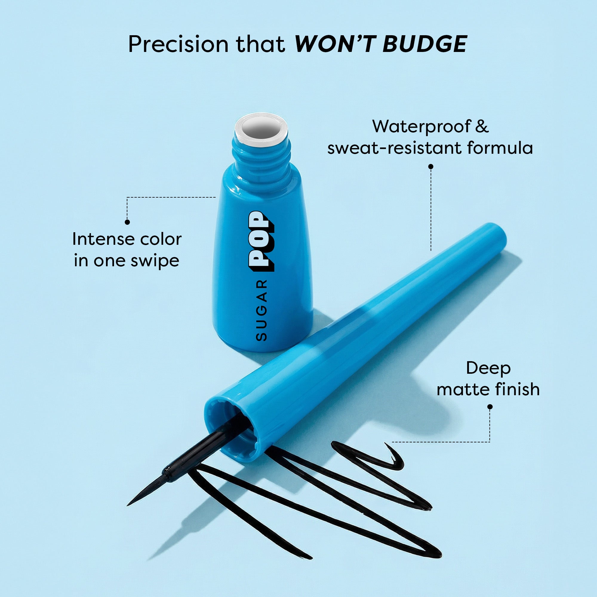 SUGAR POP Matte Eyeliner - 01 Black