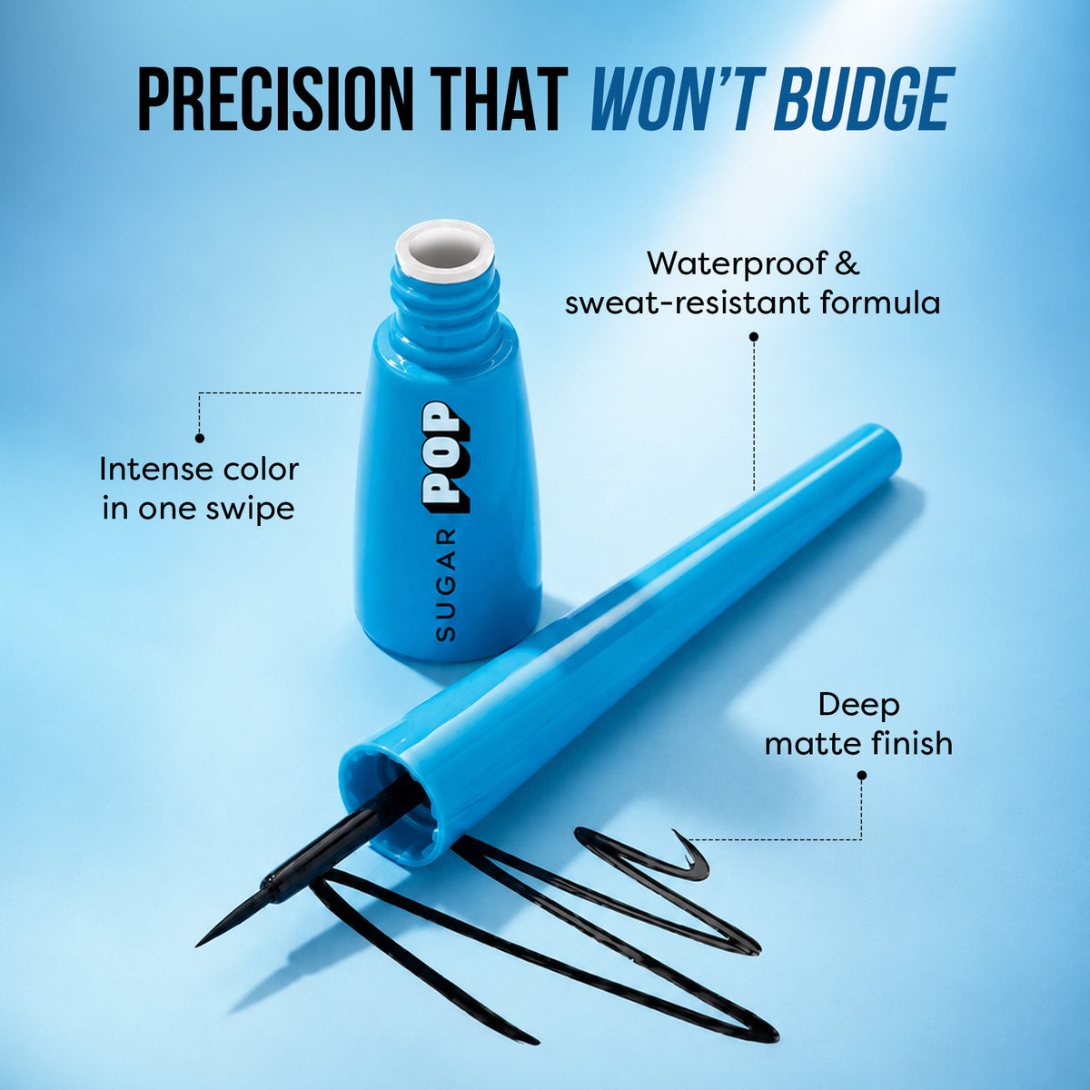 SUGAR POP Matte Eyeliner - 01 Black