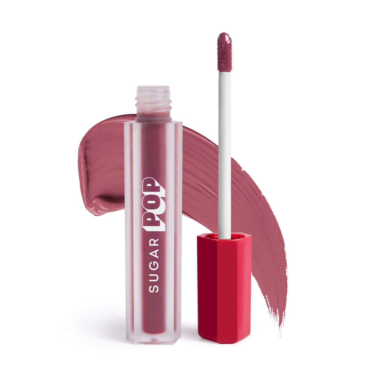 SUGAR POP Matte Lipcolour in 21 Petal with swatch