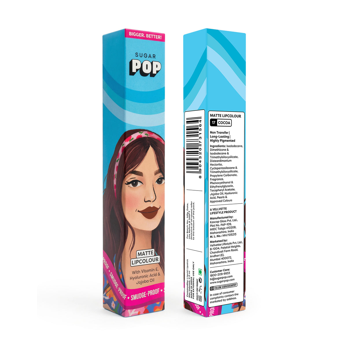 SUGAR POP Matte Lipcolour retail box