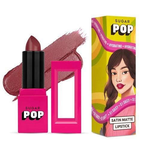SUGAR POP Satin Matte Lipstick 01 Daisy (Gift)