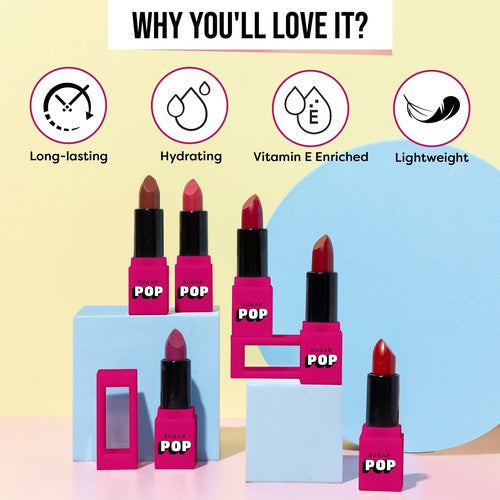 SUGAR POP Satin Matte Lipstick - 05 Lotus