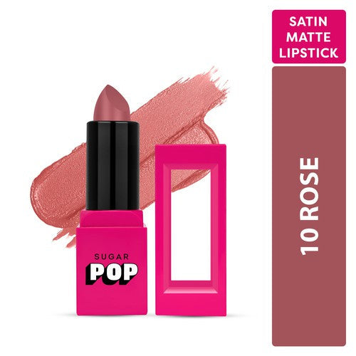 SUGAR POP Satin Matte Lipstick - 10 Rose (Gift)