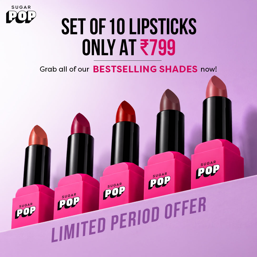 Set Of 10 Satin Matte Lipstick