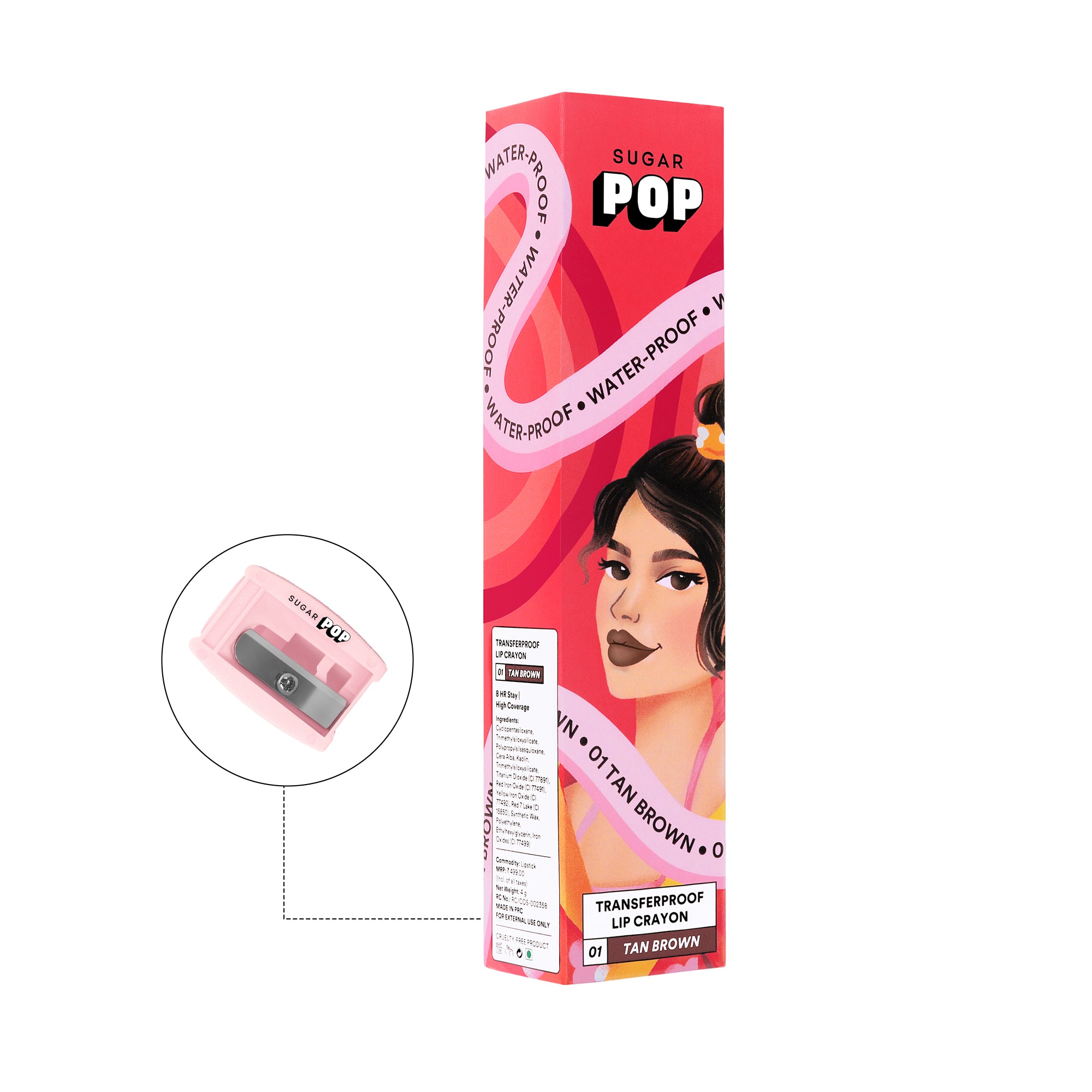 Transferproof Lip Crayon - 04 Coral Nude