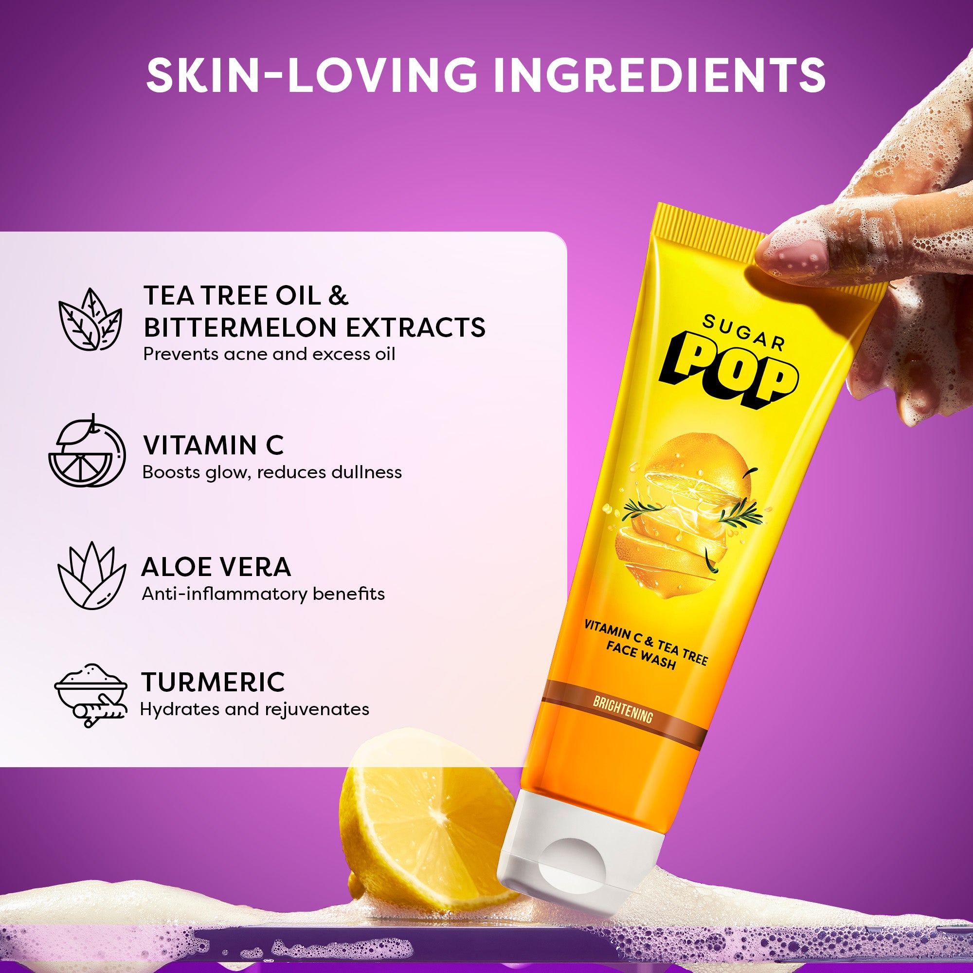 Vitamin C & Tea Tree Face Wash (Kit)