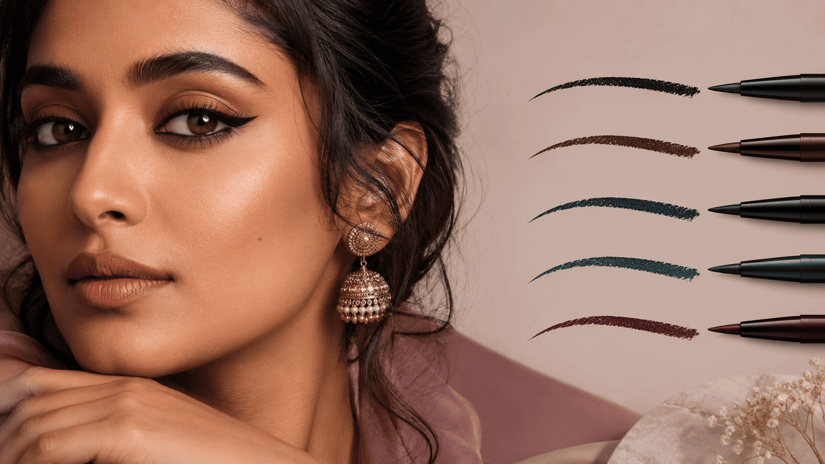 Best Eyeliner Colours for Brown Eyes and Indian Skin Tones