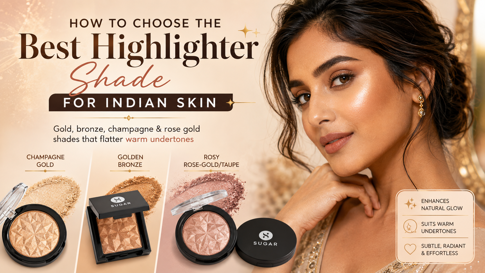 How to Choose the Best Highlighter Shade for Indian Skin