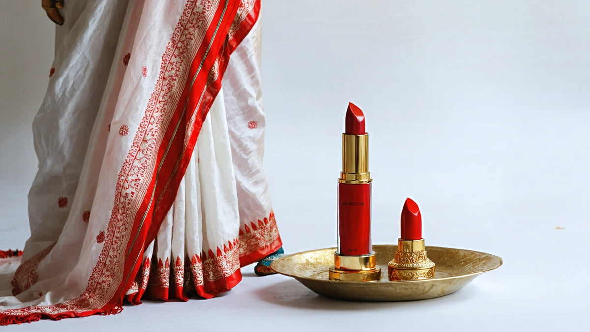 red lipstick for durga puja - English - SUGAR Cosmetics