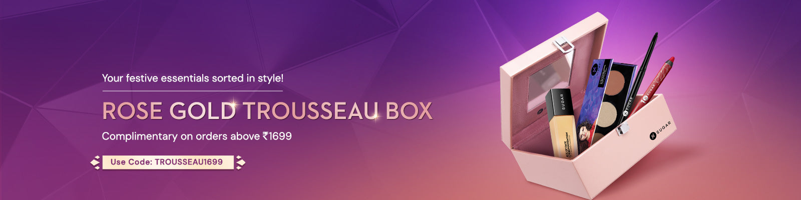 Festive Rose Gold Box