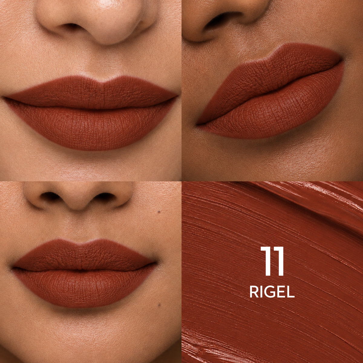 Lips wearing SUGAR Mettle Liquid Lipstick in 11 Rigel (retired shade)