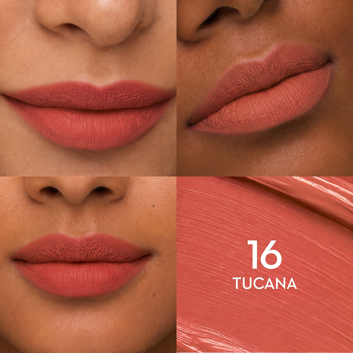 Lips wearing SUGAR Mettle Liquid Lipstick in 16 Tucana