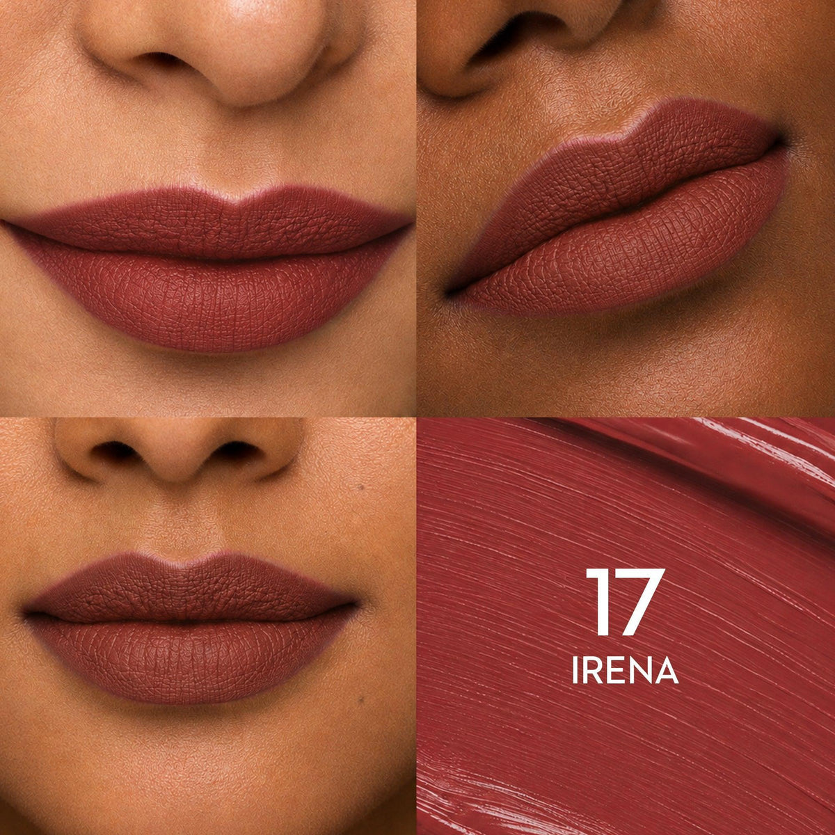 Lips wearing SUGAR Mettle Liquid Lipstick in 17 Irena