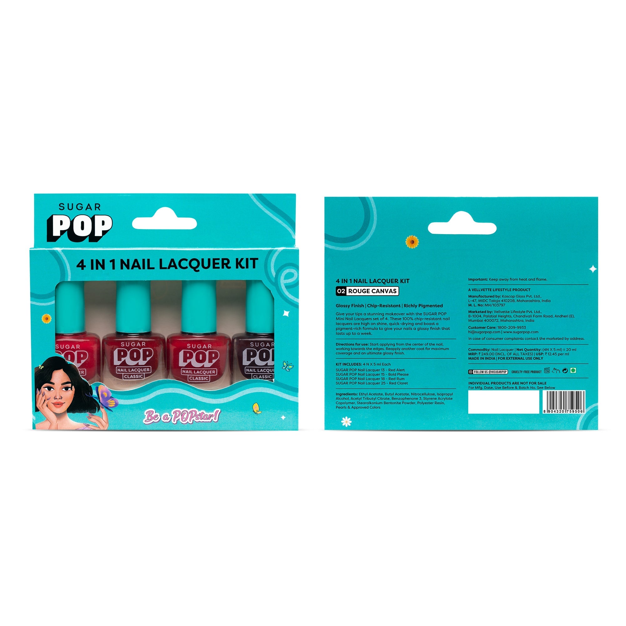 4 in 1 Nail Lacquer Kit - 01 Nude Nectar
