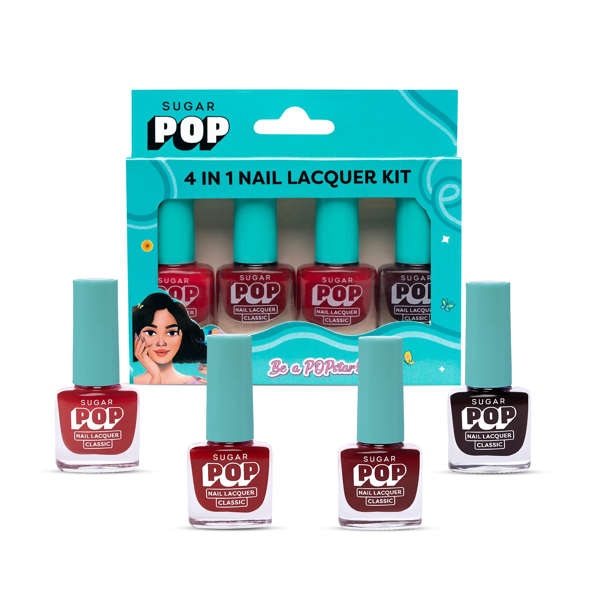 4 in 1 Nail Lacquer Kit - 01 Nude Nectar