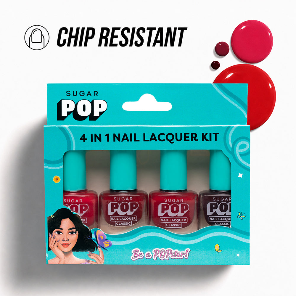 4 in 1 Nail Lacquer Kit 02 Rouge Canvas