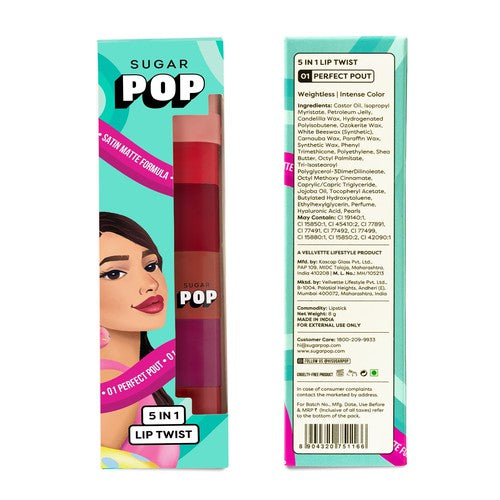 5 in 1 Lip Twist 01 Perfect Pout