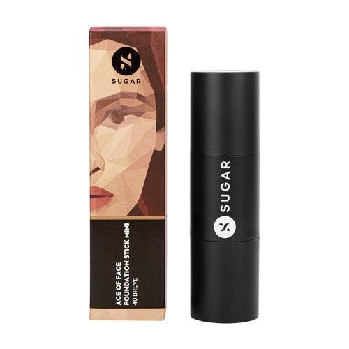 Ace Of Face Mini Foundation Stick - 40 Breve (Medium Beige, Warm Undertone) (7 gms) (Gift)