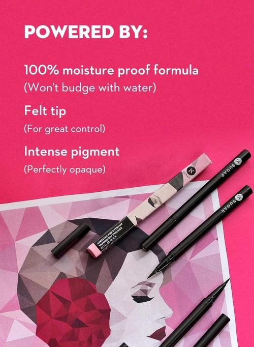 Arrested For Overstay Waterproof Eyeliner - 01 I'll Be Black (Black) (Kit)