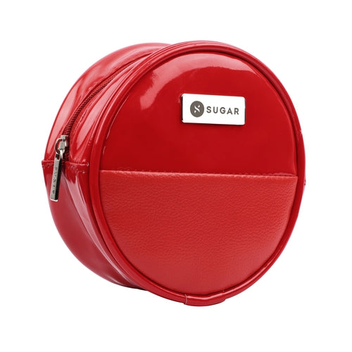 Dual Red Circle Pouch