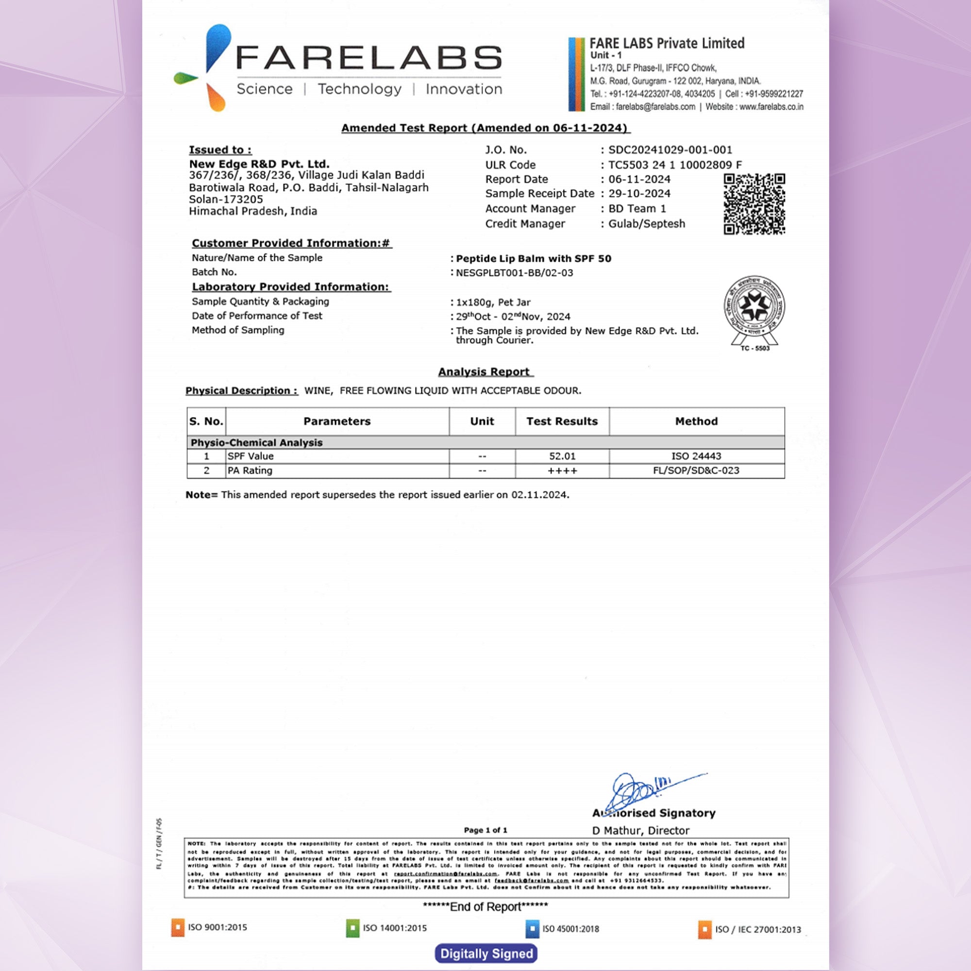 Glide Peptide SPF50 PA+++ Lip Treatment