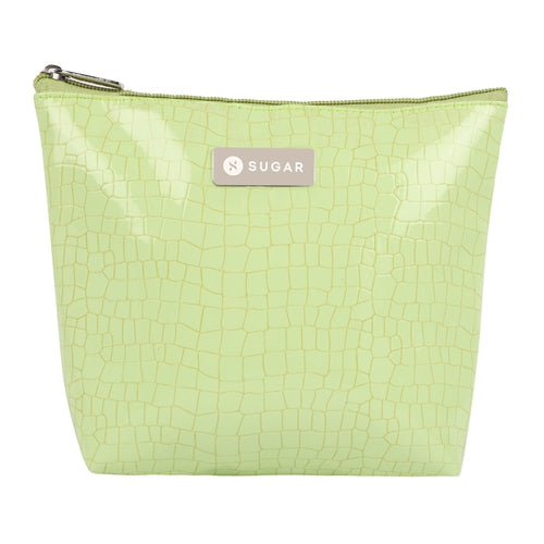 Glossy Croc Pouch (Mint Green)