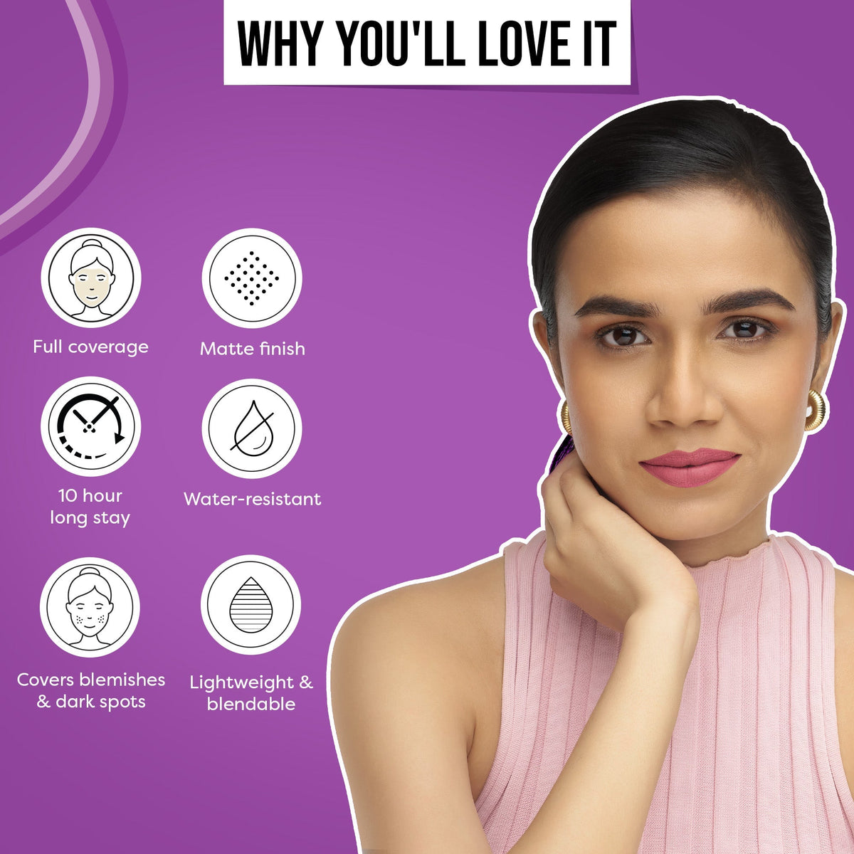 Why you'll love SUGAR POP HD Liquid Foundation: key benefits